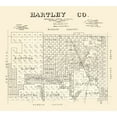 thumbnail image 1 of Historic County Map - Hartley County Texas - McGaughey 1882 - 25.65 x 23 - Vintage Wall Art, 1 of 5