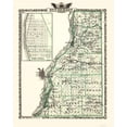 thumbnail image 1 of Historic County Map - Henderson County Illinois  - Warner 1876 - Vintage Wall Art, 1 of 4
