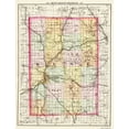 thumbnail image 1 of Historic County Map - Kent County Michigan - Walling 1873 - Vintage Wall Art, 1 of 4