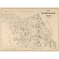 thumbnail image 1 of Historic County Map - Lampasas County Texas - Walsh 1879 - 30.74 x 23 - Vintage Wall Art, 1 of 5