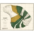 thumbnail image 1 of Historic County Map - Lanai County Hawaii - Bien 1878 - 23 x 28.61 - Vintage Wall Art, 1 of 5