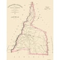 thumbnail image 1 of Historic County Map - Lancaster County South Carolina - Mills 1825 - 23 x 29.25 - Vintage Wall Art, 1 of 5