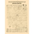 thumbnail image 1 of Historic County Map - Logan County Illinois - Herald Despatch 1861 - 23 x 32.52 - Vintage Wall Art, 1 of 5