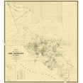 thumbnail image 1 of Historic County Map - Los Angeles County California - Wildy 1877 - Vintage Wall Art, 1 of 4