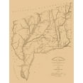 Historic County Map Marion County South Carolina Harlee 1825 23 x
