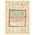 thumbnail image 1 of Historic County Map - Montmorency County Michigan - Walling 1873 - Vintage Wall Art, 1 of 4