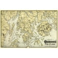 thumbnail image 1 of Historic County Map - Mount Desert Island  Maine- 1900  - Vintage Wall Art, 1 of 4