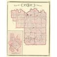 thumbnail image 1 of Historic County Map - Pike County Indiana - Baskin 1876 - 23 x 29.48 - Vintage Wall Art, 1 of 5
