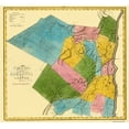 thumbnail image 1 of Historic County Map - Ulster County New York - Burr 1829 - Vintage Wall Art, 1 of 4