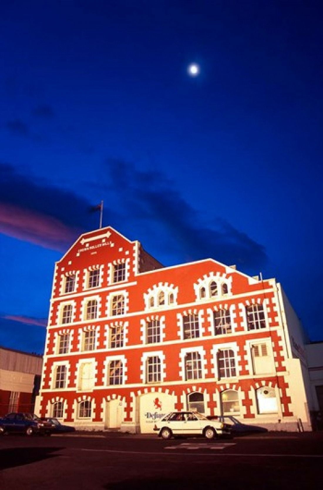 Historic Crown Mills Building Dunedin New Zealand Canvas Art - David Wall DanitaDelimont (25 x 37)