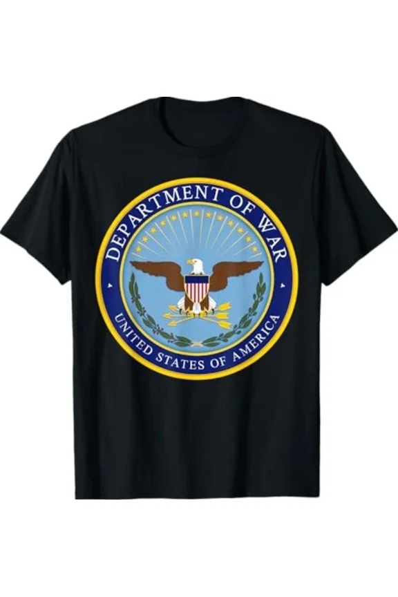 Historic Department Of War Est 2025 New Logo Political Theme Unisex T-Shirt up to size 5XL
