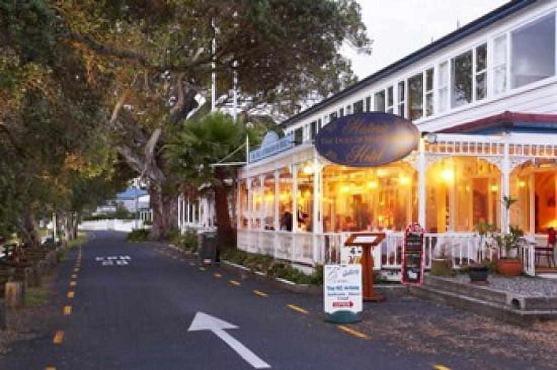 Historic Duke of Marlborough Hotel Russell Bay of Islands Northland New Zealand Canvas Art - David Wall DanitaDelimont (26 x 17)