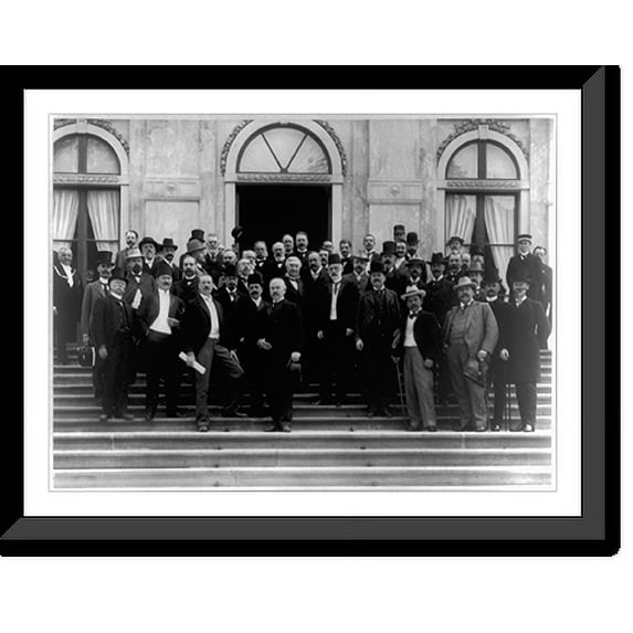 Historic Framed Print, 2me Commission presidee par Monsieur De Martens. Membre Permanet du Conseil du Ministere des Affaires Etrangeres de Ruissie, 17-7/8" x 21-7/8"