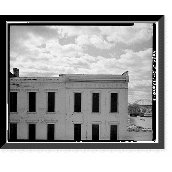 Historic Framed Print, 305-307 West Second Street (Commercial Block), Davenport, Scott County, IA - 3, 17-7/8" x 21-7/8"