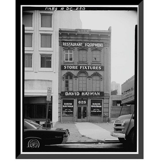 Historic Framed Print, 625 Indiana Avenue Northwest (Commercial Building), Washington, District of Columbia, DC, 17-7/8" x 21-7/8"