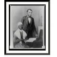 thumbnail image 1 of Historic Framed Print, A. Lincoln showing Sojourner Truth the Bible presented by colored people of Baltimore, Executive Mansion, Washington, D.C., Oct. 29, 1864, 17-7/8" x 21-7/8", 1 of 9