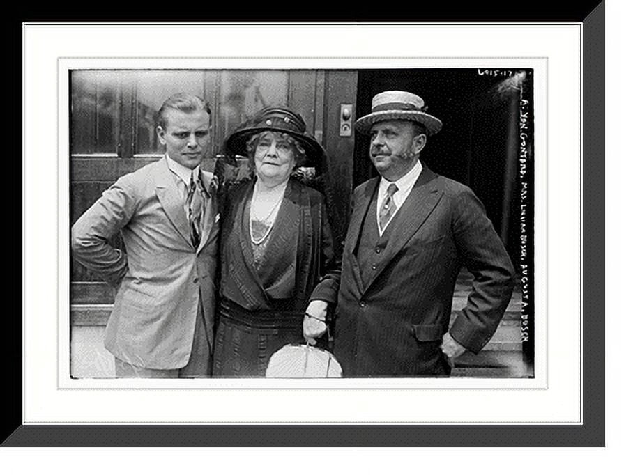 Historic Framed Print, A. Von Gontard, Mrs. Lillian Busch, Augusts