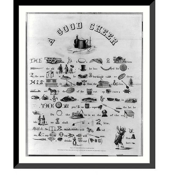 Historic Framed Print, A good cheer, 17-7/8" x 21-7/8"