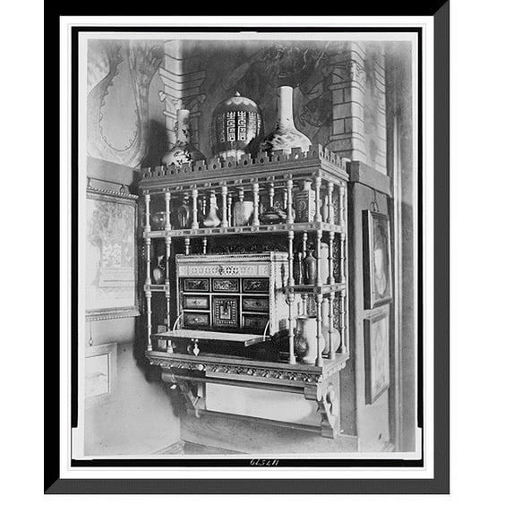 Historic Framed Print, A stand for ornaments, 17-7/8" x 21-7/8"