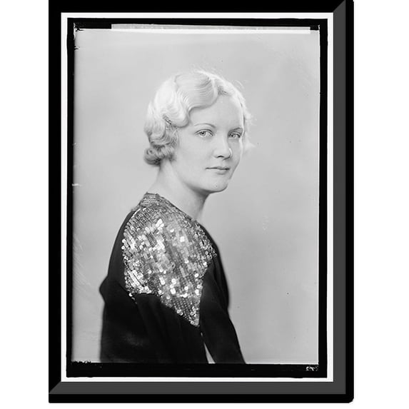 Historic Framed Print, ADCOCK, DELLA M. PORTRAIT, 17-7/8" x 21-7/8"