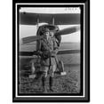 thumbnail image 1 of Historic Framed Print, ALLIED AIRCRAFT. DEMONSTRATION AT POLO GROUNDS. COL. CHARLES E. LEE, BRITISH AVIATOR, WITH AVRO TRAINING PLANE DESIGNED BY A.V. ROE OF ENGLAND, 17-7/8" x 21-7/8", 1 of 9