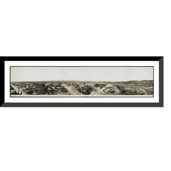 Historic Framed Print, AZ Tombstone 1909 PHOTO, 36-3/8" x 8-3/8"