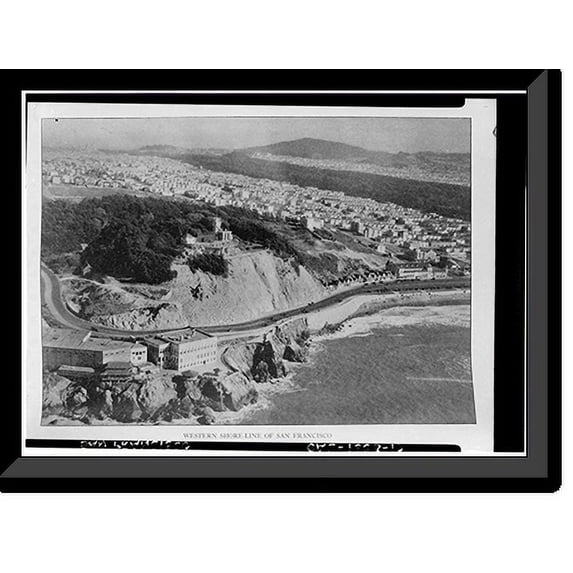 Historic Framed Print, Adolph Sutro House, Point Lobos & Forty-Eighth Avenue, San Francisco, San Francisco County, CA, 17-7/8" x 21-7/8"