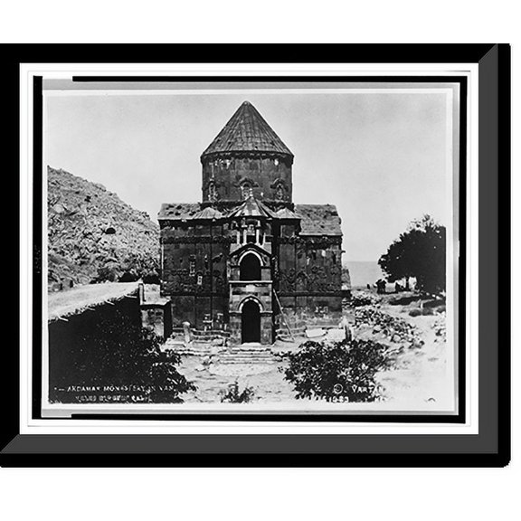 Historic Framed Print, Akdamar Monastery [i.e., Sourp Khatch, Church of the Holy Cross] in Van, 17-7/8" x 21-7/8"