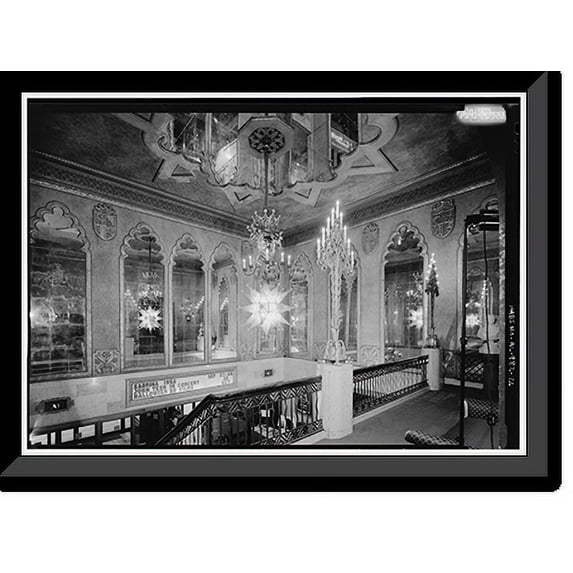 Historic Framed Print, Alabama Theatre, 1811 Third Avenue North, Birmingham, Jefferson County, AL - 26, 17-7/8" x 21-7/8"