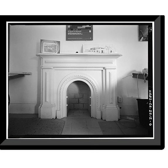 Historic Framed Print, Albert Hayman Cottage, 212 Palm Avenue, Santa Barbara, Santa Barbara County, CA - 6, 17-7/8" x 21-7/8"
