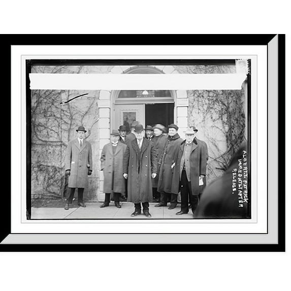 Historic Framed Print, Albert T. Patrick immediately after release, 17-7/8" x 21-7/8"