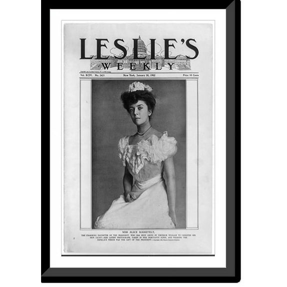 Historic Framed Print, Alice Hathaway Lee Roosevelt, b. 1884, 17-7/8" x 21-7/8"