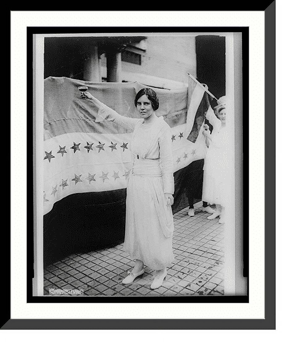 Rasing Lass Historic Framed Print, [Alice Paul, full-length portrait, standing ...