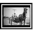 thumbnail image 1 of Historic Framed Print, Amish boy takes his girlfriend and chaperoning sister for a buggy ride, 17-7/8" x 21-7/8", 1 of 9