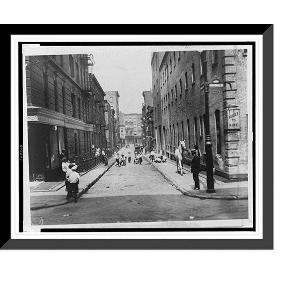 Historic Framed Print, Another view of Minetta Lane, 17-7/8" x 21-7/8"