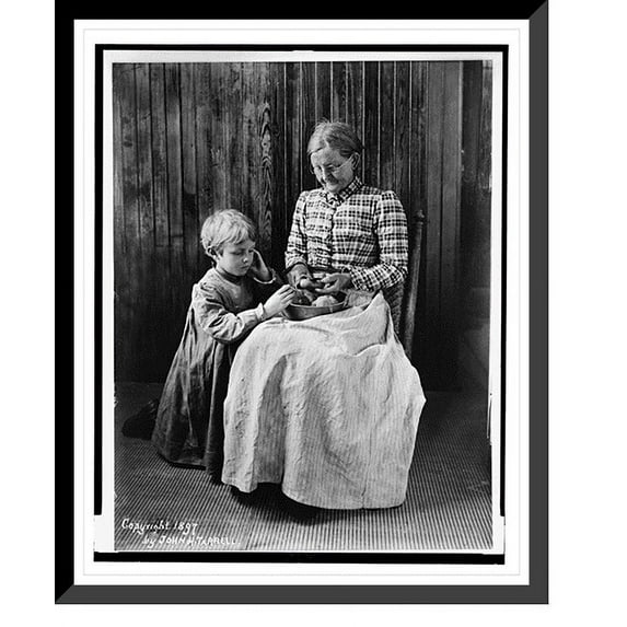 Historic Framed Print, Anticipation - 2, 17-7/8" x 21-7/8"