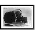 thumbnail image 1 of Historic Framed Print, [Anwar Sadat, head-and-shoulders portrait, facing right, looking toward Henry Kissinger], 17-7/8" x 21-7/8", 1 of 9