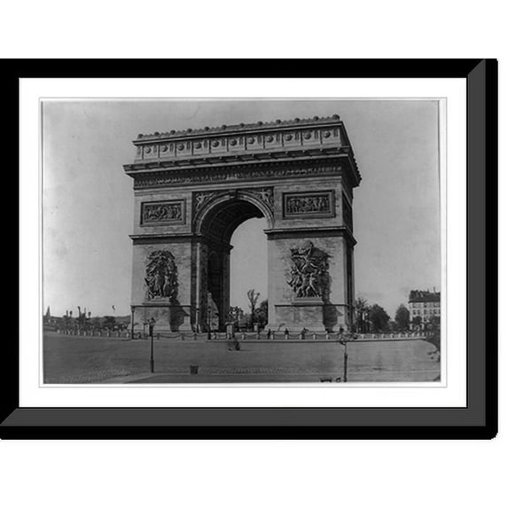 Historic Framed Print, Arc de Triomphe, Paris, 17-7/8" x 21-7/8"