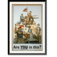 thumbnail image 1 of Historic Framed Print, Are you in this?.RBP ; Printed by Johnson, Riddle & Co., Ltd., London, S.E., 17-7/8" x 21-7/8", 1 of 9