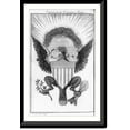 thumbnail image 1 of Historic Framed Print, [Arms of the United States].Jas. Trenchard sculp., 17-7/8" x 21-7/8", 1 of 9