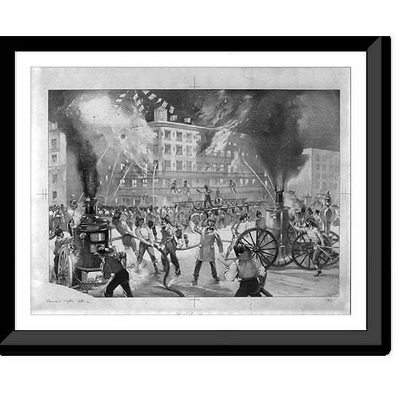 Historic Framed Print, At the fire no. 1, 17-7/8" x 21-7/8"
