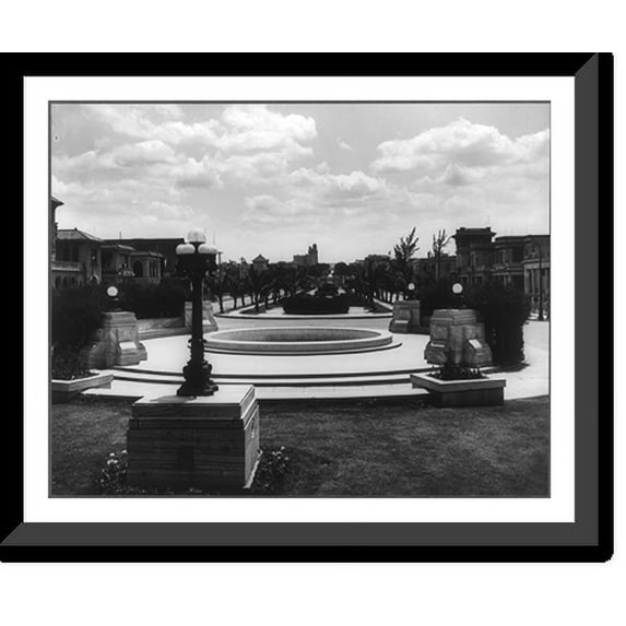 Historic Framed Print, Avenue de los Presidentes, El Vedado, 17-7/8" x 21-7/8"