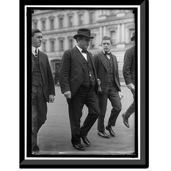 Historic Framed Print, BRYAN, WILLIAM JENNINGS. REP. FROM NEBRASKA, 1891-1895; SECRETARY OF STATE, 1913-1915. SNAP - 2, 17-7/8" x 21-7/8"