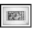 thumbnail image 1 of Historic Framed Print, [Bank building (2nd Bank of the United States"), Philadelphia, Pennsylvania. Reflected ceiling plan]", 17-7/8" x 21-7/8", 1 of 9