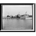 thumbnail image 1 of Historic Framed Print, Bath house, Belle Isle Park, Detroit, 17-7/8" x 21-7/8", 1 of 9