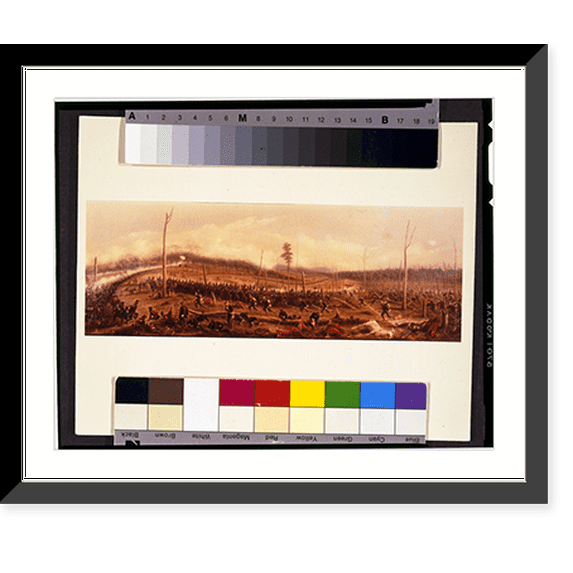 Historic Framed Print, Battle of Chickamauga, Sept. 20, 1863, 17-7/8" x 21-7/8"