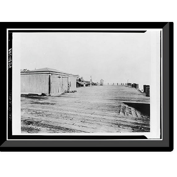 Historic Framed Print, Benicia Arsenal, Gun Yard, Benicia, Solano County, CA, 17-7/8" x 21-7/8"