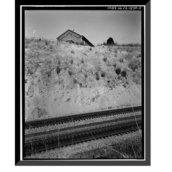 Historic Framed Print, Benicia Arsenal, Powder Magazine No. 5, Junction of Interstate Highways 680 & 780, Benicia, Solano County, CA - 3, 17-7/8" x 21-7/8"