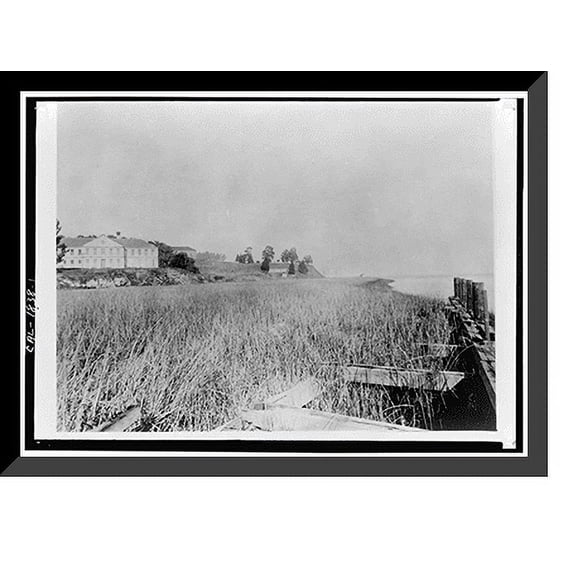 Historic Framed Print, Benicia Arsenal, Shops Storehouse, Benicia, Solano County, CA, 17-7/8" x 21-7/8"
