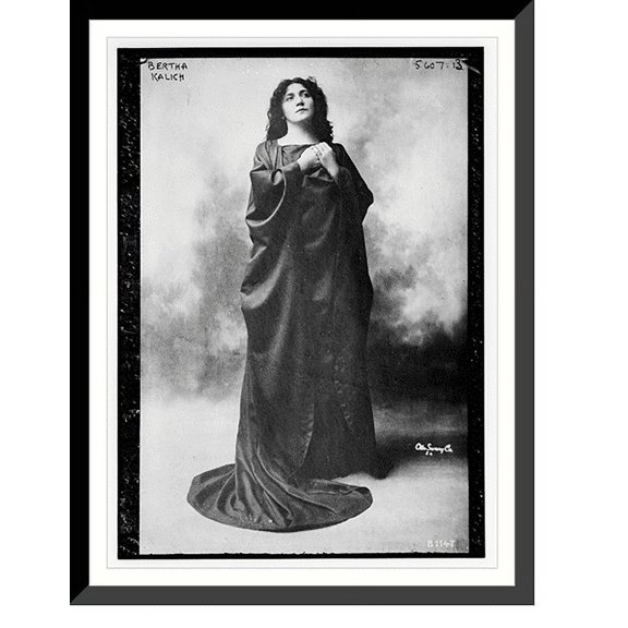 Historic Framed Print, Bertha Kalich, 17-7/8" x 21-7/8"